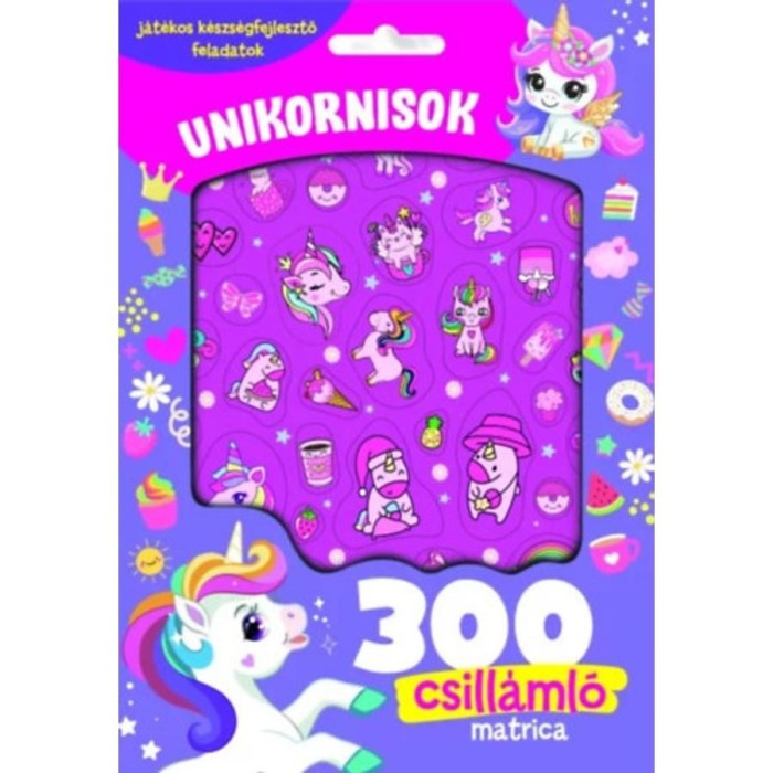 Unikornisok - 300 csill&aacute;ml&oacute; matric&aacute;val