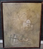 Tablou vechi interesant - Vladimir Shounef - Bulgaria, Animale, Ulei, Altul