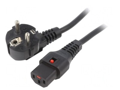 Cablu Alimentare 2m Negru CEE 7/7 la IEC C13 foto