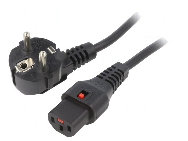 Cablu Alimentare 2m Negru CEE 7/7 la IEC C13