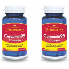 Pachet Curcumin 95 C3 Complex 60cps + 60cps (50% reducere la al doilea produs)