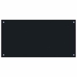 Cumpara ieftin Panou antistropi de bucatarie negru 100x50 cm sticla securizata