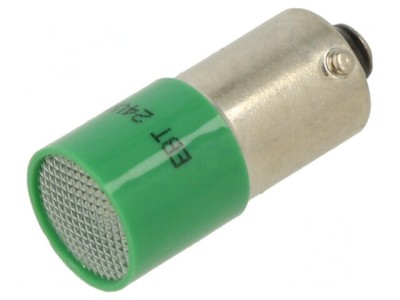 Lampă de Control LED Verde 24V foto