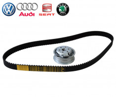 Kit distributie Audi A3 A4, Seat Cordoba Ibiza Leon, Skoda Fabia Octavia, Vw Golf Bora Passat 3B..., 1.6/2.0, ORIGINAL VAG foto