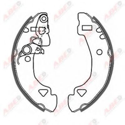 Set saboti frana FIAT PANDA Van (141) (1986 - 2004) ABE C0F008ABE foto