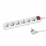 ​Prelungitor Esperanza ELK217W, switch ON/OFF, 6 prize, 1.5m Alb