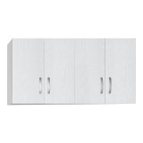 Cumpara ieftin Cabinet Zelia 4 uși culoare albă 120x42x60cm