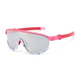 Ochelari sport cu protectie UV, pentru copii Asteroid GSM 2025, roz