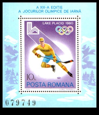 1979 - Jocurile Olimpice Lake Placid, colita neuzata foto