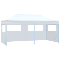 vidaXL Cort de petrecere pliabil cu 4 pereți, alb, 3 x 6 m, oțel
