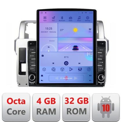 Navigatie Toyota Landcruiser J150 Prado 2014-2017 H-065 ecran tip TESLA 9.7&quot; cu Android Radio Bluetooth Internet GPS W CarStore Technology