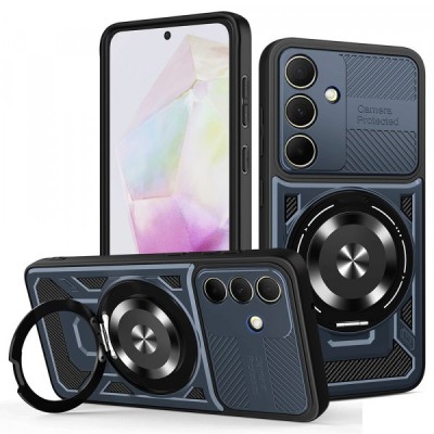 Husa pentru Samsung Galaxy A35 5G A356, Techsuit, RuggedCam, Albastra foto