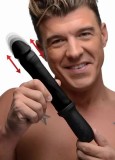 Vibrator Impressor Ciocan din silicon, incarcare USB, natural, 21 cm#