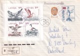 FILATELIE TEMATICA - PLIC LATVIA TEMATICA FAUNA PASARI