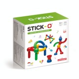 Joc cu magneti Stick-O Set de baza cu 20 piese, Clics toys