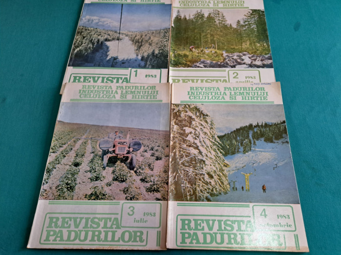 LOT 4 REVISTA PĂDURILOR / NR. 1, 2,3,4 *1983 *