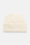 Iceberg caciula de lana culoarea bej, de lana, din tricot gros, 30&nbsp;437&nbsp;079