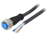 Cablu de Conectare M12 10m IP67 125VAC 4A