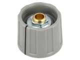 Buton rotativ gri cu indicator 6mm 20x15.5mm ABS A2620