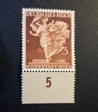 Germania / Austria (Deutsches Reich / Wien 1944) "Modestadt Wien / Viena Orașul Modei" cu Margine Inferioară "5" (3Pf Maro, MINT / Neștampilat) CLK1
