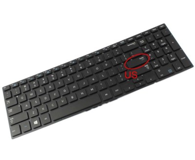 Tastatura Samsung Neagra NP770Z5E iluminata layout US fara rama enter mic, NP880Z5E iluminata layout US fara foto