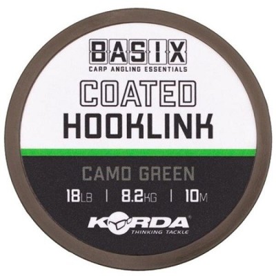 Fir KORDA BASIX COATED HOOKLINK 25LB/10M foto