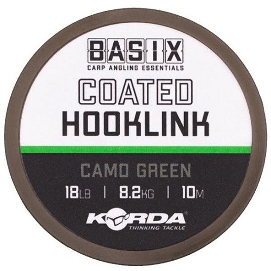 Fir KORDA BASIX COATED HOOKLINK 25LB/10M