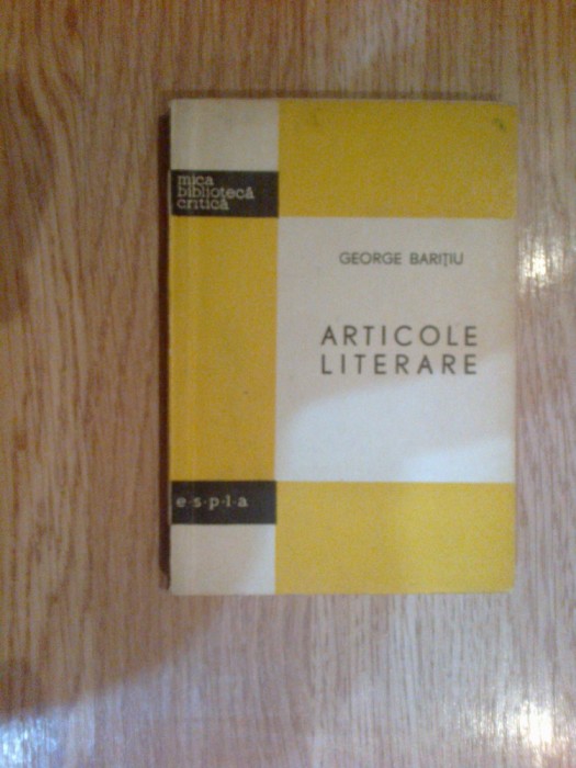 d2 Articole literare - George Baritiu