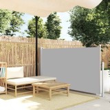 vidaXL Copertină laterală retractabilă de terasă, gri, 100 x 500 cm