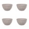 Set boluri, 4 piese, 300 ml, Plastic, Bej