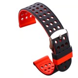 Curea silicon cu doua fete, compatibila Xiaomi Amazfit GTS, Rosu/Negru