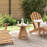 VidaXL Masă laterală de grădină &Oslash;50x49.5 cm din lemn masiv de tec