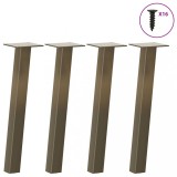VidaXL Picioare pentru masă de cafea, 4 buc., oțel natural, 42 cm 4012491