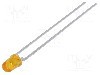 Dioda LED, 3mm, galbena, 9,2...15mcd, 10mA, 2...2,4V, BROADCOM (AVAGO) - HLMP-1421