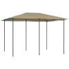 VidaXL Pavilion, gri taupe, 3x4x2,6 m, 160 g/m&sup2;