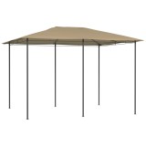 VidaXL Pavilion, gri taupe, 3x4x2,6 m, 160 g/m&sup2;
