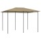 vidaXL Pavilion, gri taupe, 3x4x2,6 m, 160 g/m&sup2;