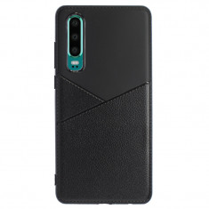 Husa Silicon Slim Huawei P30 Negru Arm foto