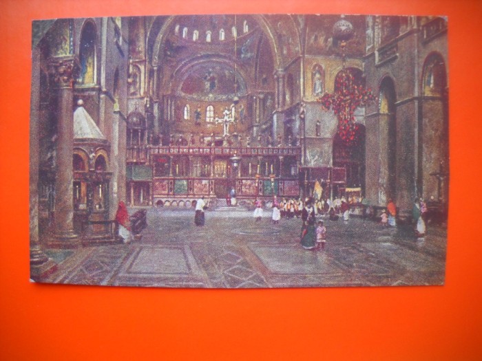 HOPCT 8657 INTERIOR BISERICA SF MARIA VENEZIA/VENETIA -ITALIA -EUROPA-NECIRCULATA