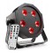 Beamz BFP120 FLATPAR, 5 x 8 W LED-uri RGB, Lampa Led 4-in-1, DMX, telecomanda IR