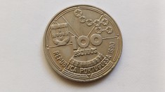 Portugalia -100 Escudos 1990- Navigație cerească foto
