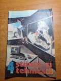Stiinta si Tehnica Aprilie 1989: Balbaiala Copii, Eminescu, Revista Ilustrata. Rahova