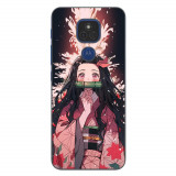 Husa compatibila cu Motorola Moto G9 Play Silicon Gel Tpu Model Demon Slayer Nezuko