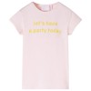 Tricou pentru copii, roz pal, 92, vidaXL