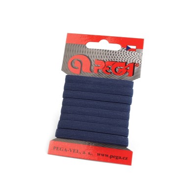 Elastic simplu plat, latime 6.6 mm, lungime 5 m, Bleumarin foto