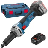 Bosch GGS 18V-23 LC + GAL 1880 CV - Polizor drept fara acumulatori Li-Ion 18 V - Ah 6 mm valiza speciala + Incarcator acumulatori