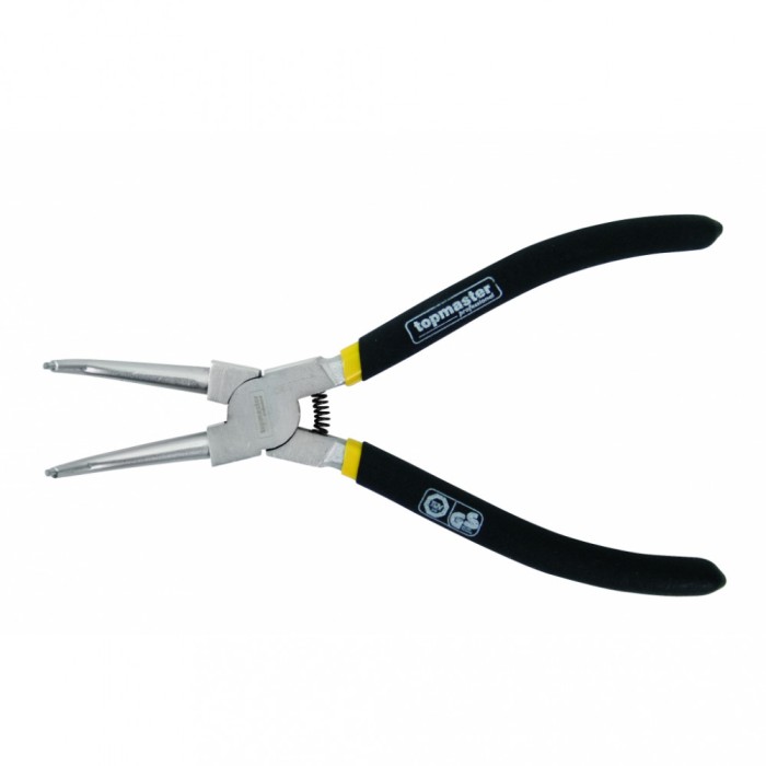 Cleste pentru sigurante interioare cu varf indoit, 180 mm, Topmaster