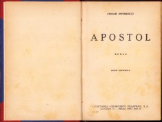 C4323N Apostol de Cezar Petrescu, ediție definitivă, 1944