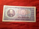 Bancnota Romania , 100 Lei 1966 cal. F.Buna
