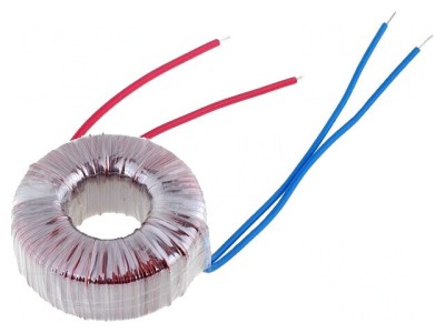 Transformator toroidal 60VA 230V 24V 2.5A cu cabluri foto